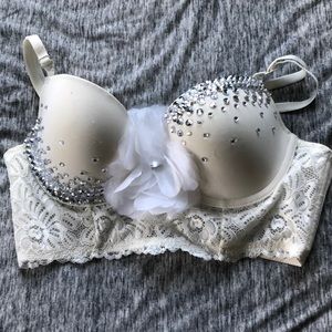 festival/rave rhinestone bra